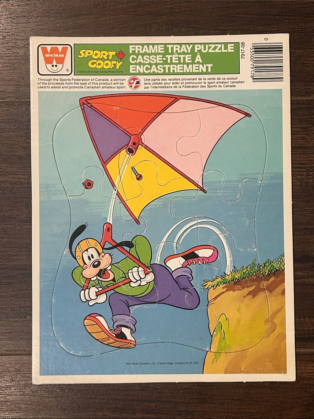 Vintage Sport Goofy Frame Tray Puzzle - Multicolor Kids Toy